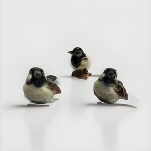 Vintage Set- 3 Goebel W. Germany Porcelain Bird Figurines- CV 72 & CV 67
